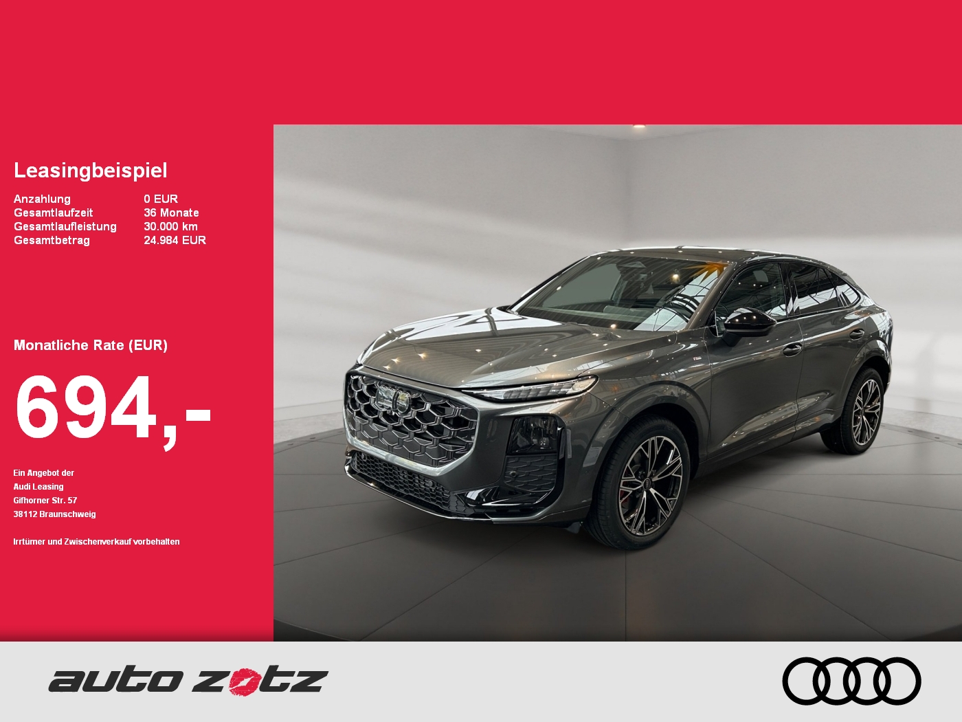 Q3 Sportback TFSI 110 kW S tronic S Line,matrix