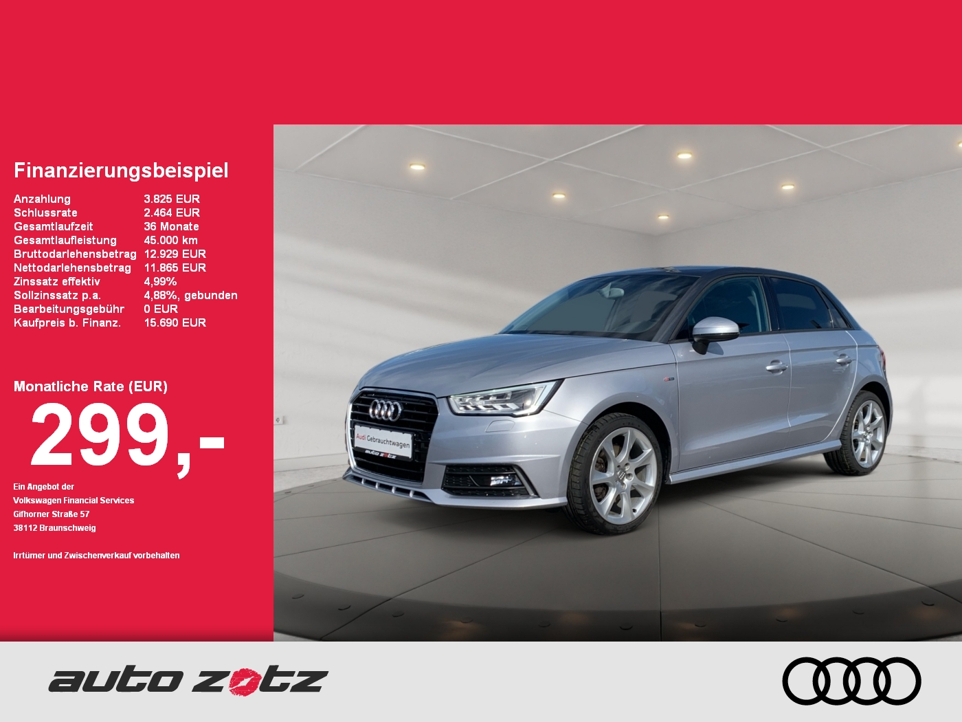 A1 Sportback 1.4 TFSI 6-Gang ,PDC,Navi,SHZ,LM