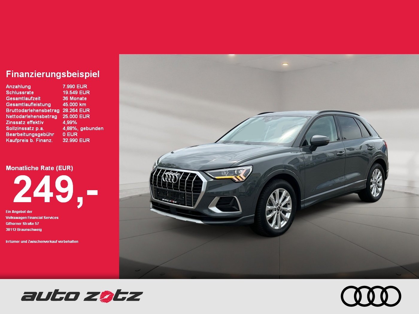 Q3 advanced advanced 35 TFSI 110(150)  S tronic