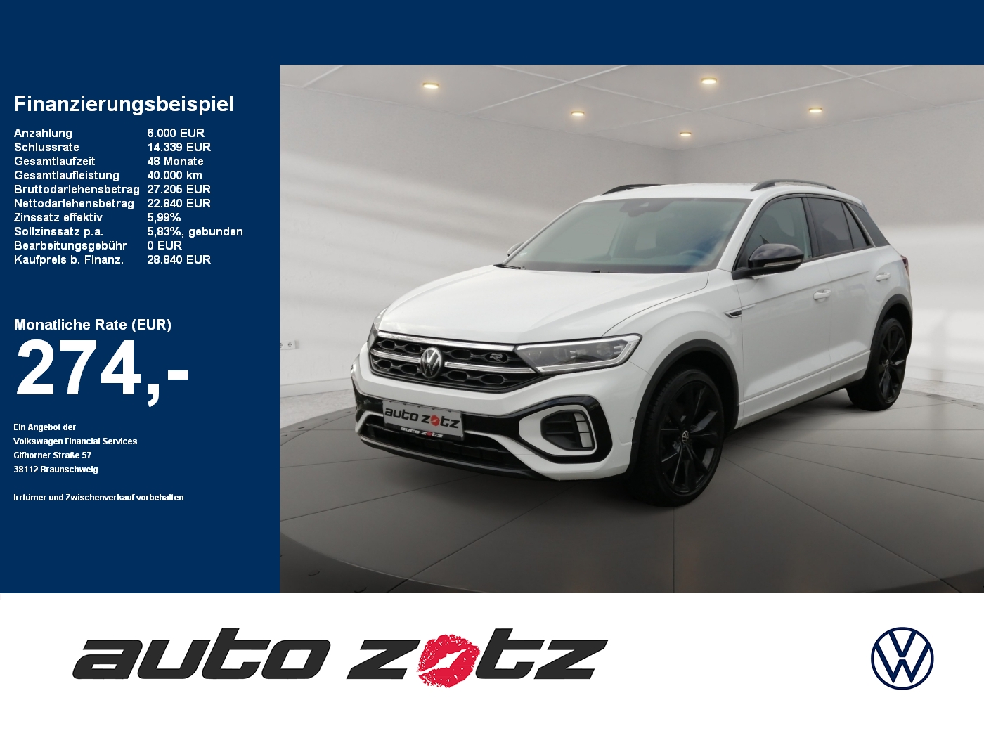 T-Roc R-Line 1.5 l TSI OPF 110 kW 7-Gang- DSG