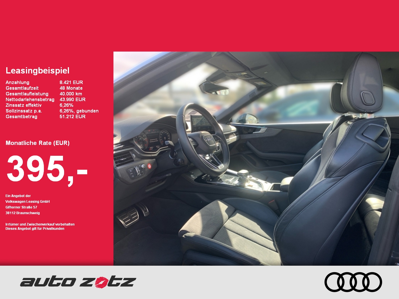 A5 Cabriolet Advanced advanced 40 TDI quattro 150(204) ...