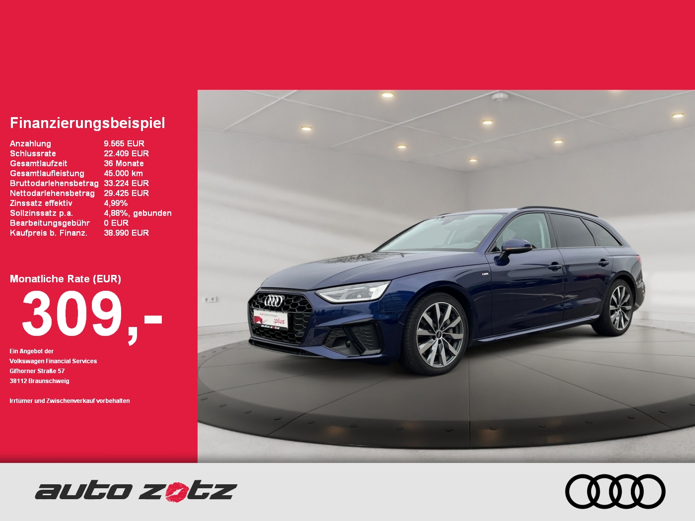 A4 Avant S line ,PANO,PDC,Virtual,Kam.,Navi,ACC
