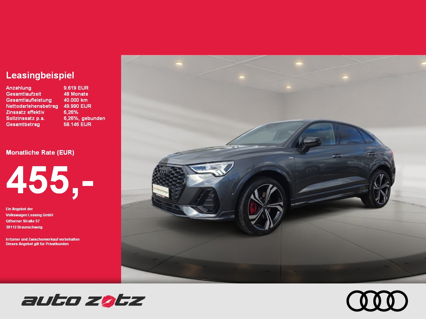 Q3 Sportback S line 45 TFSI quattro S tronic