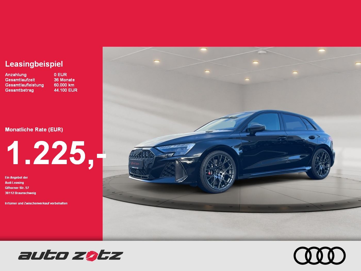 RS 3 Sportback quattro S tronic ,Virtual,PDC