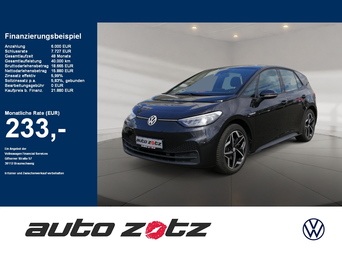 ID.3 Pro 107 kW 58 kWh ,PDC,Kam.,Navi,LED,SHZ,LM