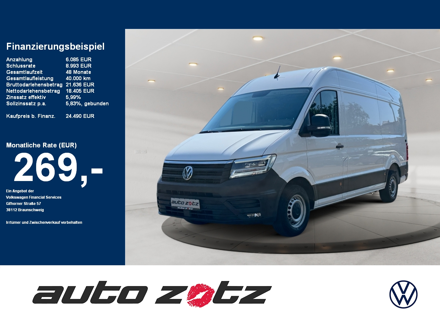 Crafter 35 2.0TDI Kasten MR 130kW Heckantrieb Crafter 3...