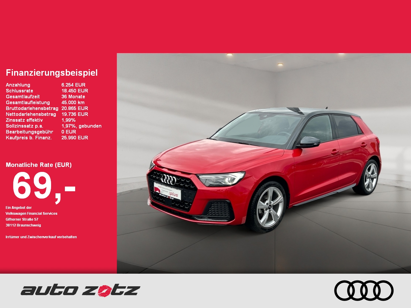 A1 Sportback Advanced advanced 25 TFSI  S tronic