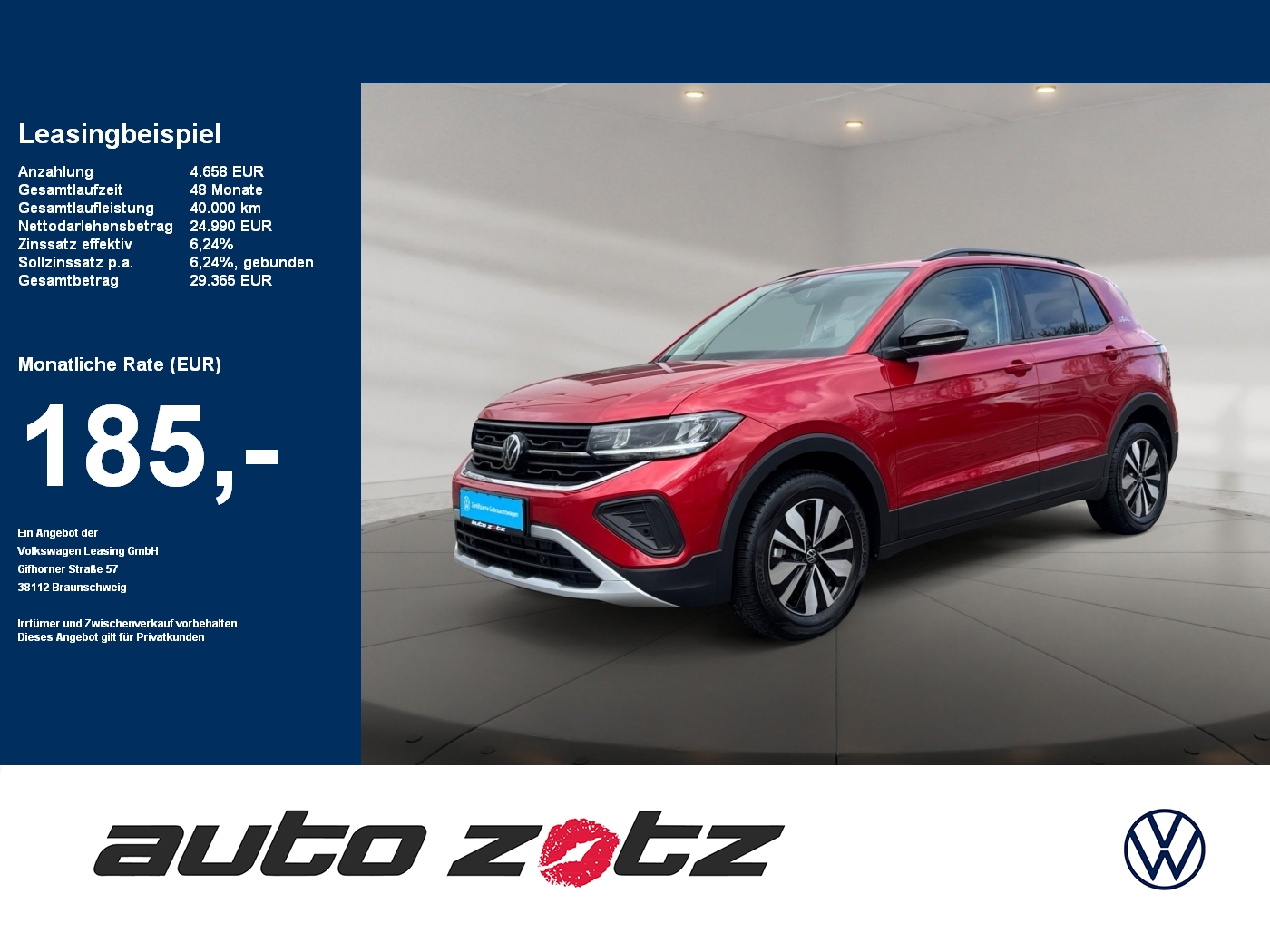 T-Cross Life 1.0 l TSI OPF 7-Gang-DSG Kam.,PDC